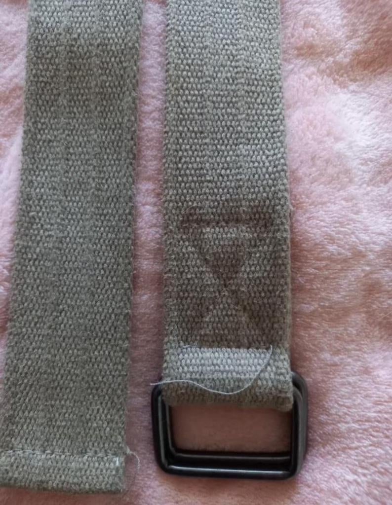 Canvas Kaki Riem, Kleding | Heren, Riemen en Ceinturen, Ophalen of Verzenden, Overige kleuren, 115 cm of meer