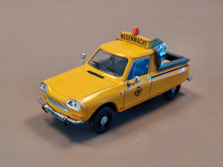 Citroën Ami 8 pickup Wegenwacht verbouwing 1:43  Tema Toys, Hobby en Vrije tijd, Modelauto's | 1:43, Gebruikt, Auto, Overige merken