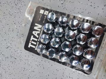 Titan Wielmoeren 12x1.25 - 20 stuks Chrome beschikbaar voor biedingen