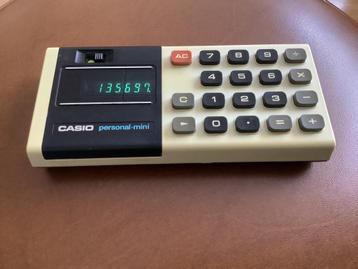 casio personal mini calculator groen led uit 1974 beschikbaar voor biedingen