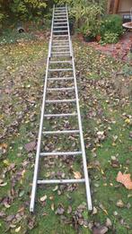 Aluminium uitschuifladder, Doe-het-zelf en Verbouw, Ladders en Trappen, Ophalen, Gebruikt, 4 meter of meer