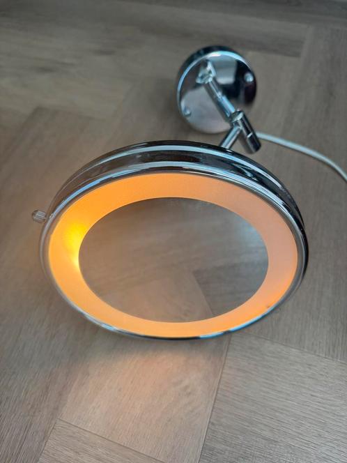 Make-up spiegel / scheerspiegel met verlichting, Huis en Inrichting, Woonaccessoires | Spiegels, Gebruikt, Minder dan 50 cm, Minder dan 100 cm