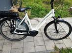Stella cosmo wit elektrische fiets Bosch middenmotor, Gebruikt, 50 km per accu of meer, 55 tot 59 cm, Ophalen