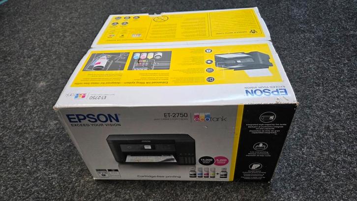 Epson ET-2750 EcoTank + Extra Inkt - Nieuw!, Computers en Software, Printers, Nieuw, All-in-one, Inkjetprinter, Kleur printen