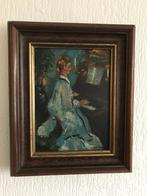 Woman at the piano Renoir 28x34cm vd Poel, Antiek en Kunst, Ophalen