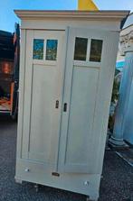 Kledingkast Vintage Brocante, Huis en Inrichting, Ophalen, Gebruikt, 50 tot 100 cm, Glas