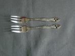 Gero Zilmeta, 2 opengewerkte gebaksvorkjes 11,5 cm., Antiek en Kunst, Ophalen of Verzenden