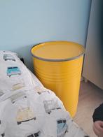 Gele metalen ton, Huis en Inrichting, Emmers, Ophalen of Verzenden