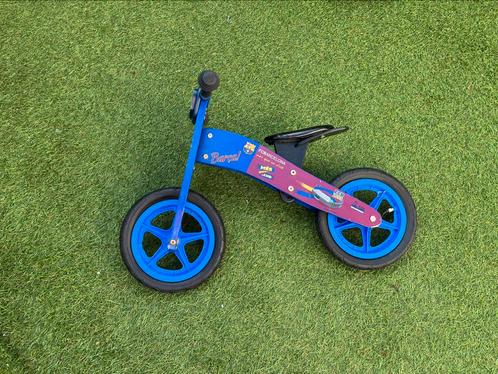 FC Barcelona houten loopfiets, Kinderen en Baby's, Speelgoed | Buiten | Voertuigen en Loopfietsen, Zo goed als nieuw, Loopfiets