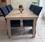 Complete Eethoek - Tafel 200x100 + 6 Stof beklede Stoelen, Huis en Inrichting, Ophalen