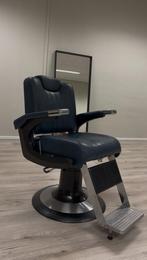 Greiner barberstoel – Nieuwprijs €2500+, Ophalen, Gebruikt, Blauw, Leer