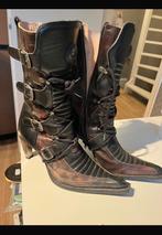 New rock laarzen 39, Kleding | Dames, Schoenen, Ophalen of Verzenden, Zo goed als nieuw, Zwart, Hoge laarzen