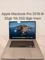 Nette Apple Macbook Pro 2019 i9 32gb 1tb SSD 16 inch qwerty, MacBook Pro, 1 TB of meer, Refurbished, 16 inch