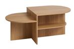 Salontafel LISBJERG 60x107 naturel eiken kleur JYSK, 50 tot 100 cm, Minder dan 50 cm, Nieuw, Overige materialen