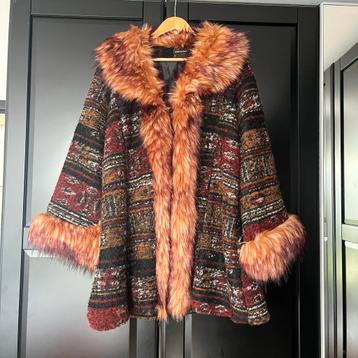 Vintage Jas met Bontkraag beschikbaar voor biedingen