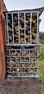 2 IBC Lindehout kachelhout - Ongespleten, Tuin en Terras, 3 tot 6 m³, Ophalen, Overige houtsoorten, Blokken