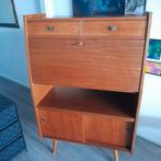 Vintage retro secretaire  klepkast, barkast., Ophalen, Zo goed als nieuw