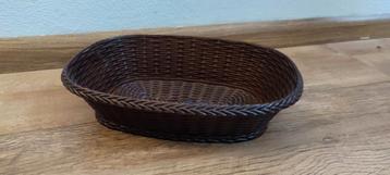 Emsa Gevlochten Brood Mand Bruin Kunsstof Retro Vintage beschikbaar voor biedingen