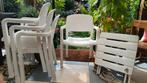 Vier stuks flair plaisir tuinstoelen + krukje/tafeltje, Tuin en Terras, Ophalen, 2 zitplaatsen