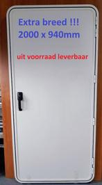 Voorraad extra brede Camperdeur 2000/1900 x 800/940/1000mm, Caravans en Kamperen, Ophalen, Nieuw