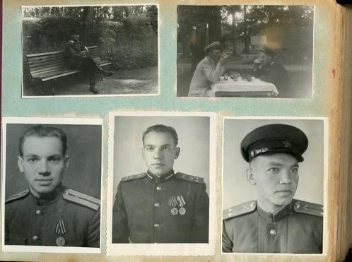 WO2 Sovjet Fotoalbum Officier Medailles Kapitein Artillerie, Verzamelen, Militaria | Tweede Wereldoorlog, Landmacht, Foto of Poster
