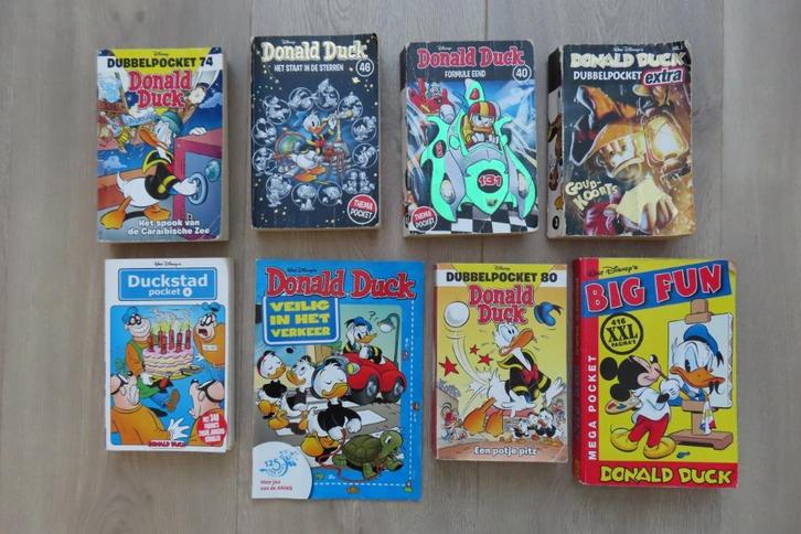 Donald Duck Themapockets en meer - 8 stuks, Boeken, Stripboeken, Gelezen, Meerdere stripboeken, Ophalen of Verzenden