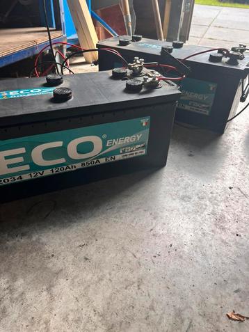2 Accu’s 12V 120Ah 850A beschikbaar voor biedingen