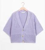 Sissy-Boy lavendel gebreid vest met korte mouw maat L, Kleding | Dames, Truien en Vesten, Paars, Maat 42/44 (L), Sissy-Boy, Ophalen of Verzenden