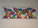 schilderij van vrolijke, gekleurde koeien, Ophalen, 50 tot 75 cm, 125 cm of meer, Zo goed als nieuw