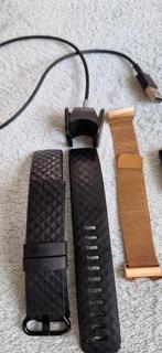 Fitbit Charge 4 bandjes en oplader, Ophalen of Verzenden, Gebruikt, Zwart, Fitbit charge 4