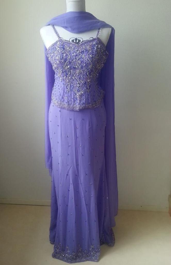 Ghagra lila, Kleding | Dames, Gelegenheidskleding, Zo goed als nieuw, Paars, Ophalen