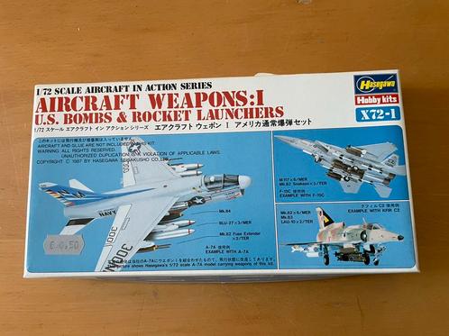 Hasegawa Aircraft weapons :1, Hobby en Vrije tijd, Modelbouw | Vliegtuigen en Helikopters, Zo goed als nieuw, 1:72 tot 1:144, Hasegawa