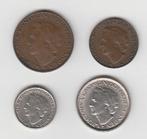 Wilhelmina 1948 Munten 1, 5, 10 en 25 cent, Postzegels en Munten, Munten | Nederland, Ophalen of Verzenden, Koningin Wilhelmina
