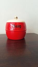 HAIG whisky ijsemmer bijhorend deksel vintage Schotland rood, Antiek en Kunst, Ophalen of Verzenden