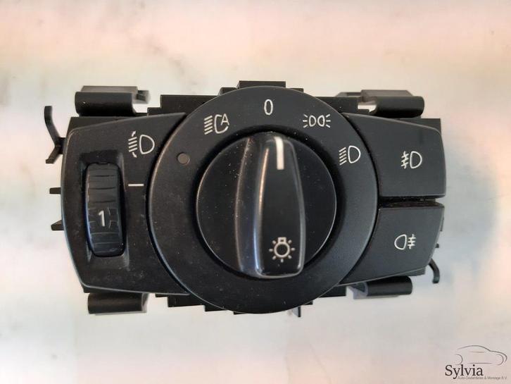 Lichtschakelaar zwart BMW 1 / 3 / X1 serie E82 E87 E88 E90 E, Auto-onderdelen, Dashboard en Schakelaars, Gebruikt, Ophalen of Verzenden