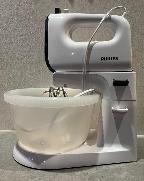 Philips handmixer met aangedreven kom HR3745/00, Witgoed en Apparatuur, Keukenmixers, Gebruikt, 3 tot 4 liter, 3 snelheden of meer