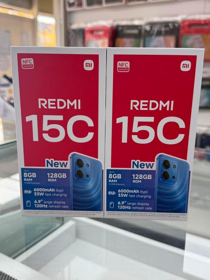 Xiaomi Redmi 15C – 4+4GB/128GB – Mint Green – Nieuw €129,-, Telecommunicatie, Overige Telecommunicatie, Nieuw, Ophalen of Verzenden
