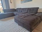 Royale donkergrijze hoekbank in uitstekende staat, Huis en Inrichting, Banken | Bankstellen, Ophalen, Hoekbank, Zo goed als nieuw