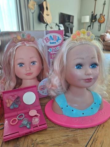 Baby born sister styling head princess beschikbaar voor biedingen