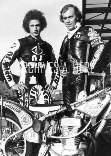 Jawa motorcycle racer Hans Nielsen 1979 Grand Prix photo pre beschikbaar voor biedingen