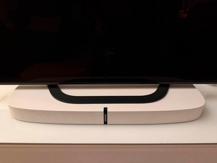 SONOS set! Playbase, 2X Sonos 3, 2X Sonos play, Sonos 5, Audio, Tv en Foto, Luidsprekers, Zo goed als nieuw, Front, Rear of Stereo speakers