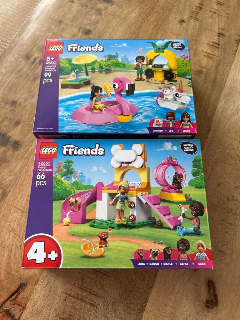 Lego Friends 42658 & 42666 - Complete Sets, Ophalen of Verzenden, Zo goed als nieuw, Complete set, Lego