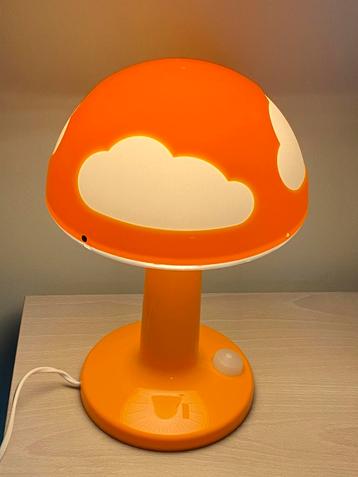 Vintage Table Lamp Ikea Skojig oranje wolken 80 s beschikbaar voor biedingen