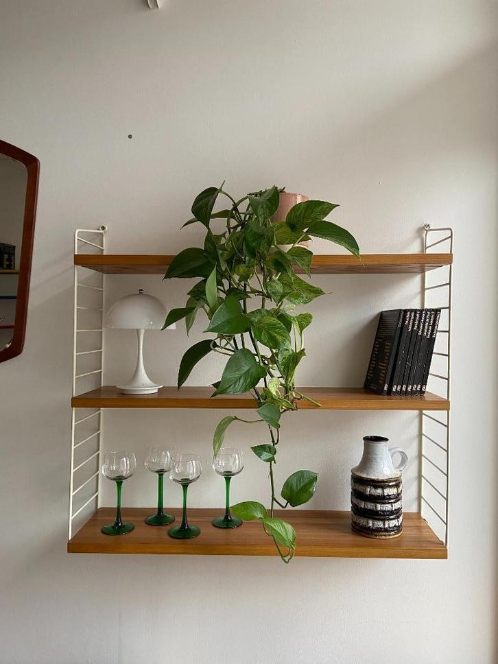 Vintage wandrek van Nisse String, Huis en Inrichting, Woonaccessoires | Wandplanken en Boekenplanken, Gebruikt, Ophalen