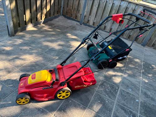 Wolf garden grasmaaier 1400 whatt, Tuin en Terras, Grasmaaiers, Zo goed als nieuw, Elektrische grasmaaier, 30 t/m 39 cm, Cirkelmaaier