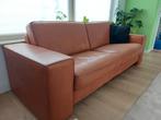 Lederen 3-zits bank, Ophalen, Gebruikt, Driepersoons, Rechte bank