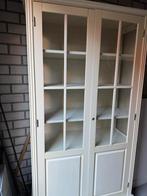 Witte vitrinekast, Ophalen, Zo goed als nieuw, 25 tot 50 cm, 150 tot 200 cm