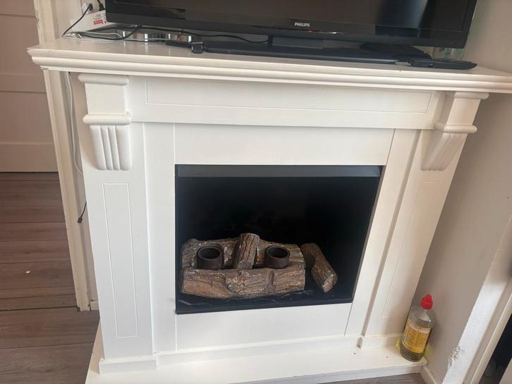 Sfeerhaard met oliebakjes, Huis en Inrichting, Kachels, Gebruikt, Vrijstaand, Oliekachel, Overige brandstoffen, Ophalen