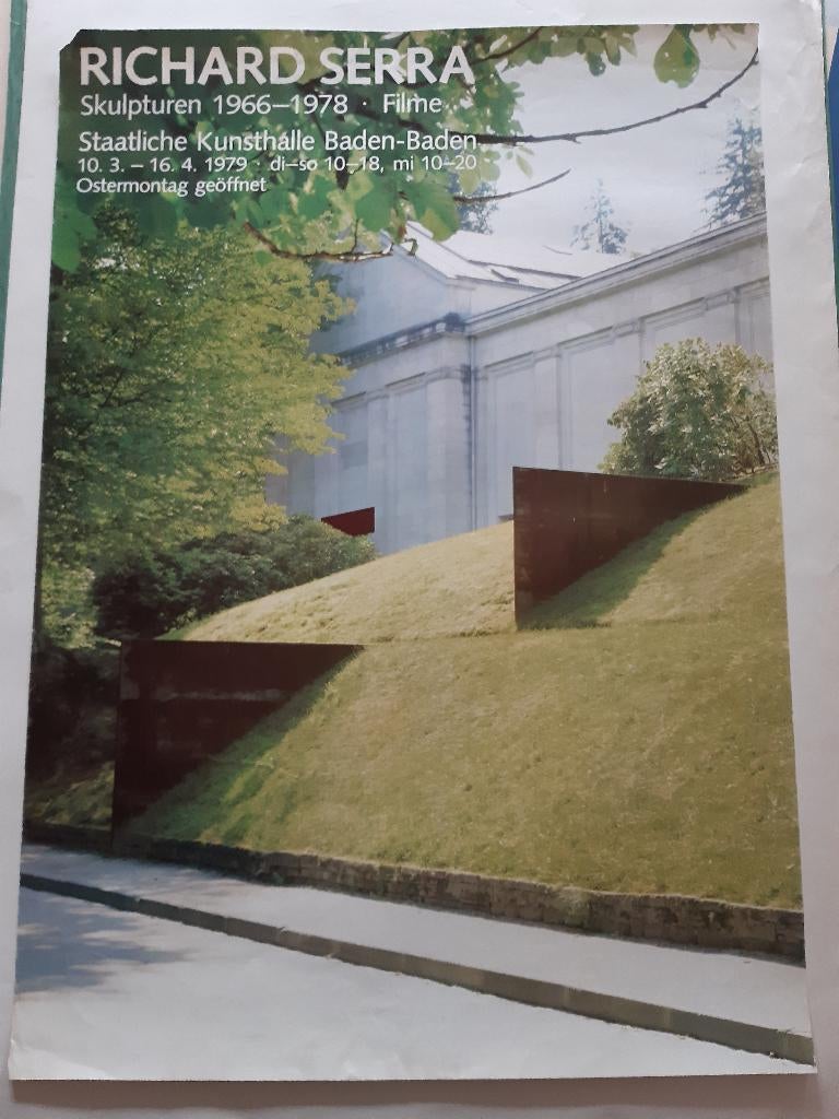 Originele poster Richard Serra Tentoonstelling Duitsland, Ophalen of Verzenden, Zo goed als nieuw, A1 t/m A3, Film en Tv