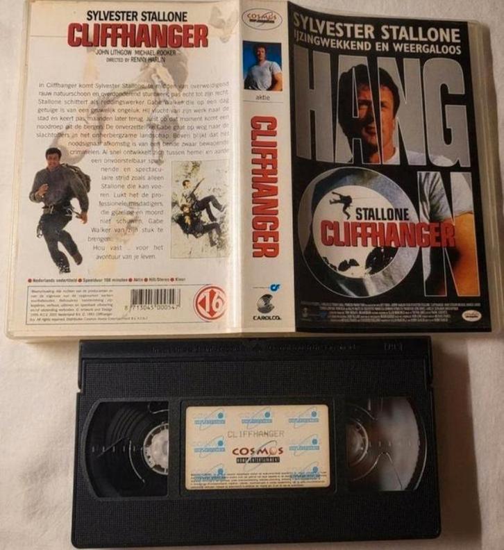 Stallone Cliffhanger VHS Actie, Cd's en Dvd's, VHS | Film, Zo goed als nieuw, Actie en Avontuur, Vanaf 16 jaar, Ophalen of Verzenden